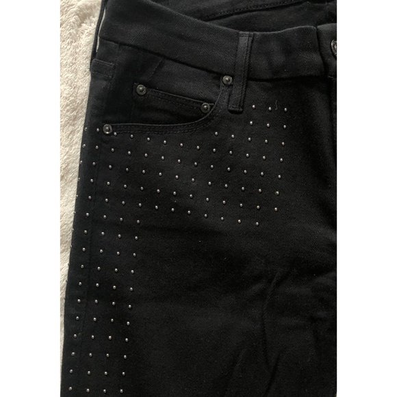 MOTHER The Ankle Zip Looker “Big Black Stud” Jeans - Size 27 - Picture 8 of 14